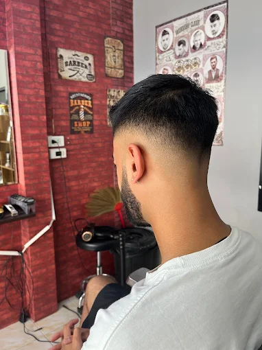 Clean skin fade haircut shown from the back